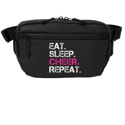 Eat Sleep Cheer Repeat Cheerleading Cheerleader Gifts Crossbody Pack