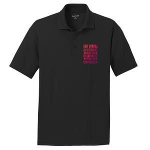 Eat Sleep Clinicals Repeat Funny Nursing School Funny Gift PosiCharge RacerMesh Polo