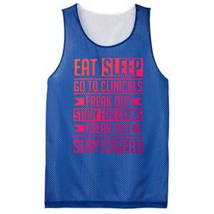 Eat Sleep Clinicals Repeat Funny Nursing School Funny Gift Mesh Reversible Basketball Jersey Tank