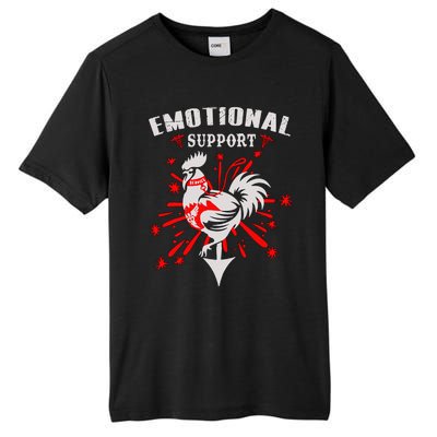 Emotional Support Chicken Emotional Support Cock Tall Fusion ChromaSoft Performance T-Shirt