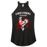 Emotional Support Chicken Emotional Support Cock Women's Perfect Tri Rocker Tank