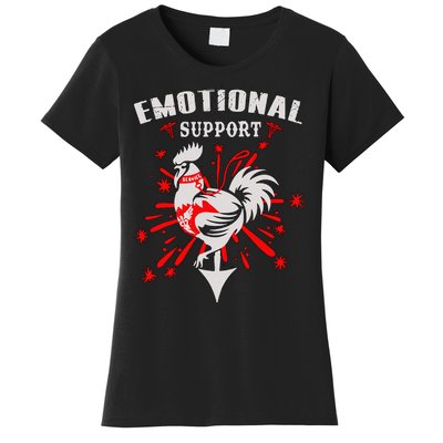 Emotional Support Chicken Emotional Support Cock Women's T-Shirt