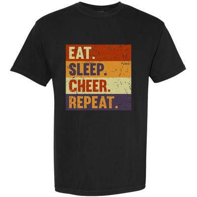 Eat Sleep Cheer Repeat Funny Cheerleading Cheerleader Cool Garment-Dyed Heavyweight T-Shirt