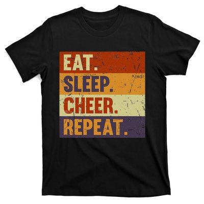 Eat Sleep Cheer Repeat Funny Cheerleading Cheerleader Cool T-Shirt