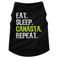 Eat Sleep Canasta Repeat Game Player Lover Funny Doggie Tank