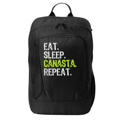 Eat Sleep Canasta Repeat Game Player Lover Funny City Backpack