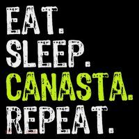 Eat Sleep Canasta Repeat Game Player Lover Funny Youth Performance Sprint T-Shirt