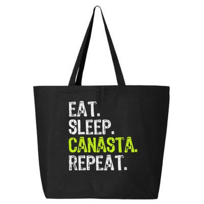 Eat Sleep Canasta Repeat Game Player Lover Funny 25L Jumbo Tote