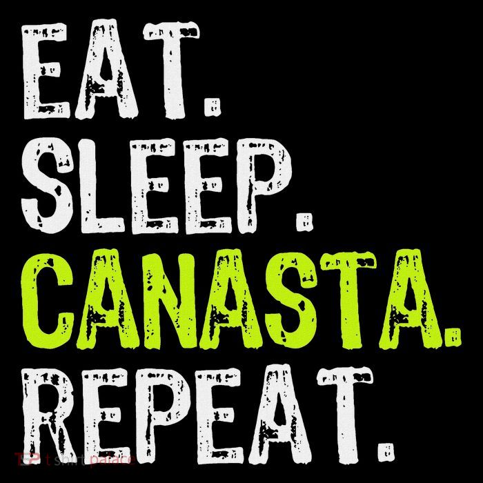 Eat Sleep Canasta Repeat Game Player Lover Funny Baby Bodysuit