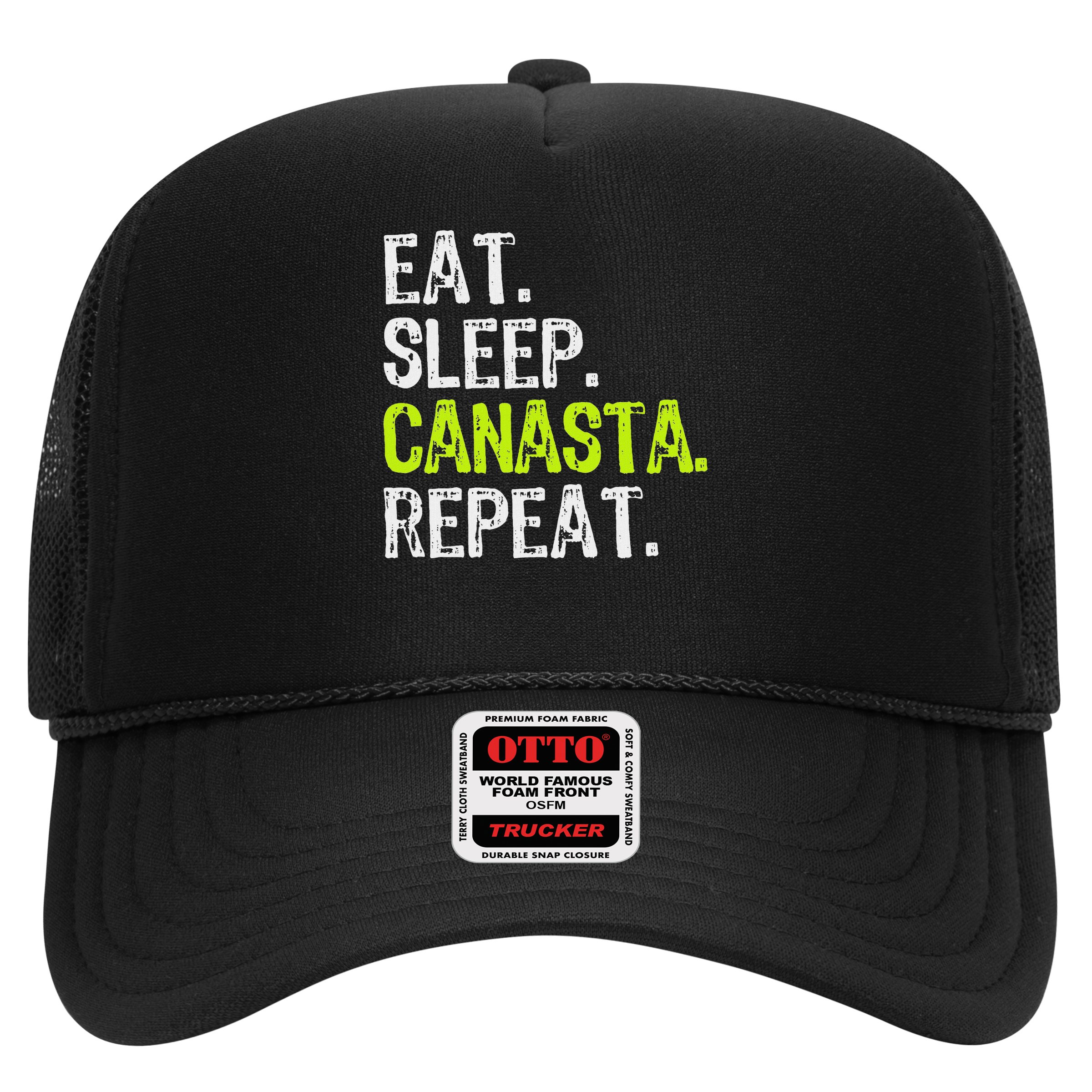 Eat Sleep Canasta Repeat Game Player Lover Funny Hat