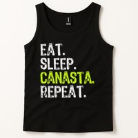 Eat Sleep Canasta Repeat Game Player Lover Funny Tank Top