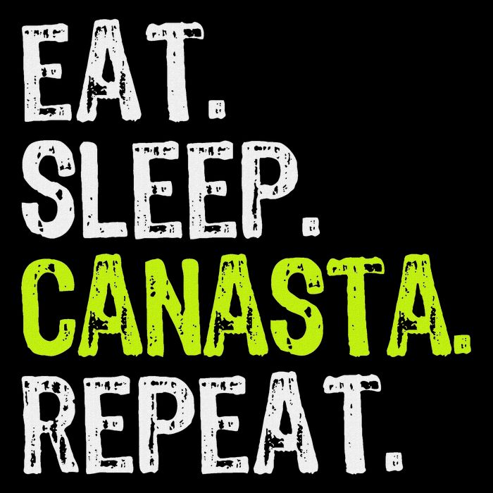 Eat Sleep Canasta Repeat Game Player Lover Funny Toddler T-Shirt