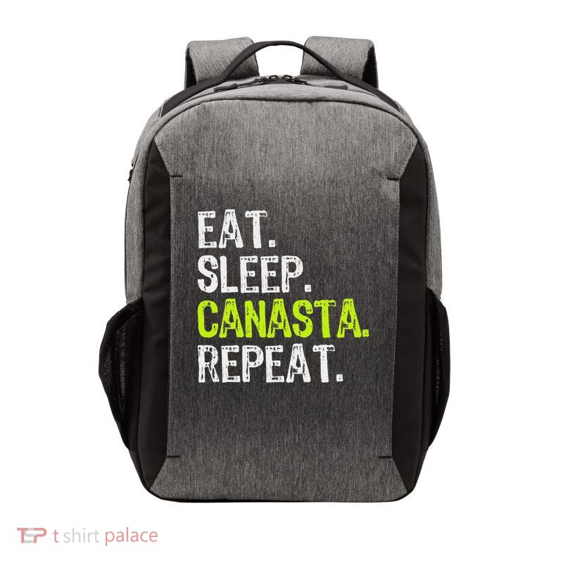 Eat Sleep Canasta Repeat Game Player Lover Funny Vector Backpack