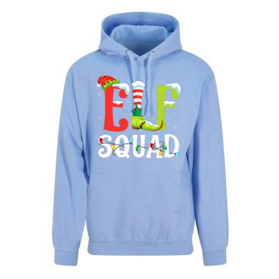 Elf Squad Christmas Family Matching Xmas Elf Pajamas  Unisex Surf Hoodie