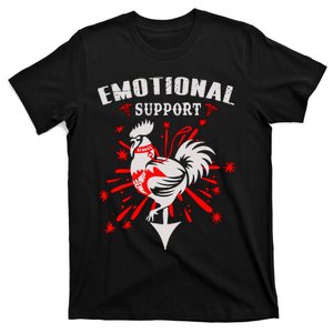 Emotional Support Chicken Emotional Support Cock T-Shirt