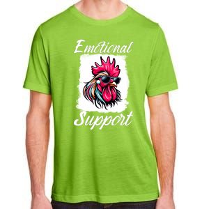 Emotional Support Chicken Cock Adult ChromaSoft Performance T-Shirt