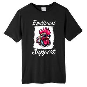 Emotional Support Chicken Cock Tall Fusion ChromaSoft Performance T-Shirt