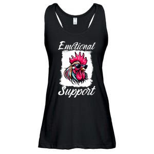 Emotional Support Chicken Cock Ladies Essential Flowy Tank