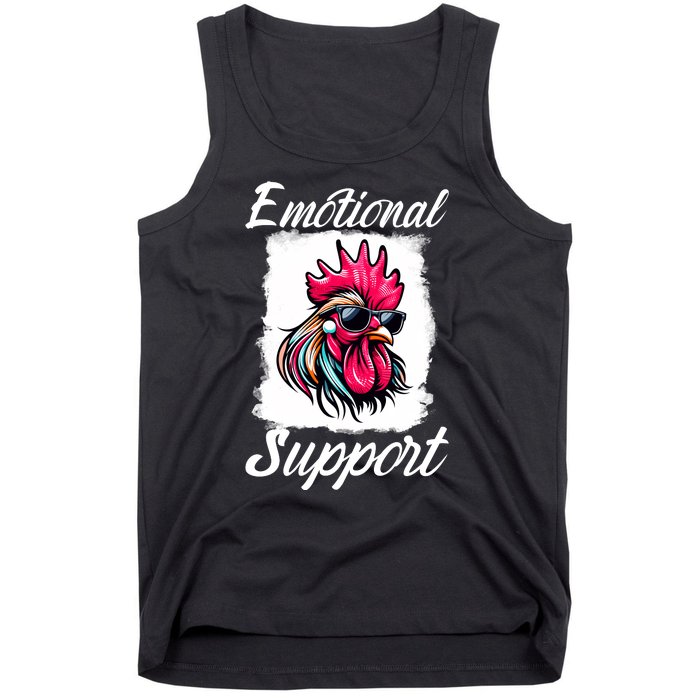 Emotional Support Chicken Cock Tank Top