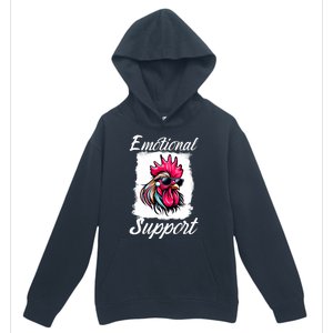 Emotional Support Chicken Cock Urban Pullover Hoodie