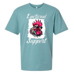 Emotional Support Chicken Cock Sueded Cloud Jersey T-Shirt