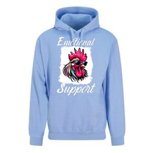 Emotional Support Chicken Cock Unisex Surf Hoodie