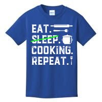 Eat Sleep Cooking Repeat No Sleep Cooking Chef Culinary Cook Gift Kids T-Shirt