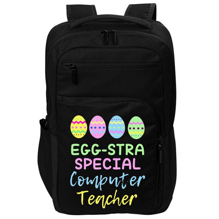 Eggstra Special Computer Teacher Easter Christmas Impact Tech Backpack