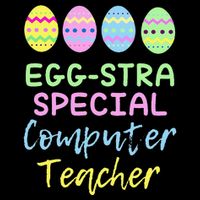 Eggstra Special Computer Teacher Easter Christmas Impact Tech Backpack