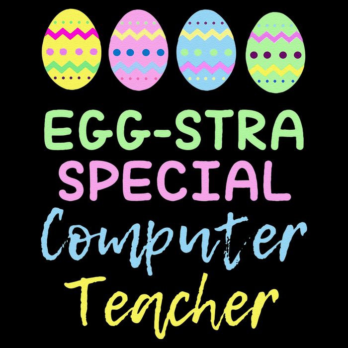 Eggstra Special Computer Teacher Easter Christmas Impact Tech Backpack