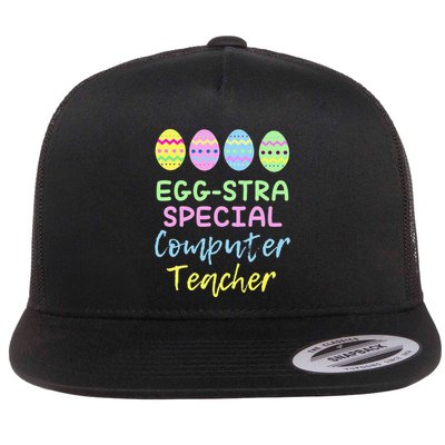 Eggstra Special Computer Teacher Easter Christmas Flatbill Hat