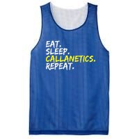 Eat Sleep Callanetics Repeat Gymnastik Gym Training Outfit Gift Mesh Reversible Basketball Jersey Tank