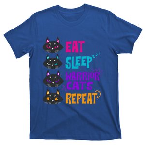 Eat Sleep Cat Warrior Repeat Cat Warrior Love Cats Gift T-Shirt