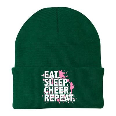 Eat Sleep Cheer Repeat Great Gift Knit Cap Winter Beanie