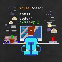 Eat Sleep Code Computer Science Programming Cute Gift Knit Cap Winter Beanie