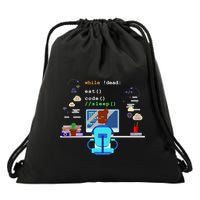 Eat Sleep Code Computer Science Programming Cute Gift Drawstring Bag