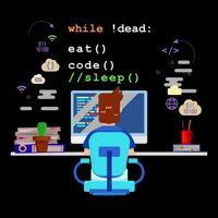 Eat Sleep Code Computer Science Programming Cute Gift Drawstring Bag