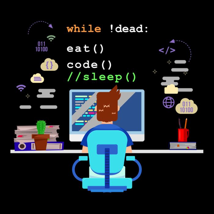 Eat Sleep Code Computer Science Programming Cute Gift Drawstring Bag