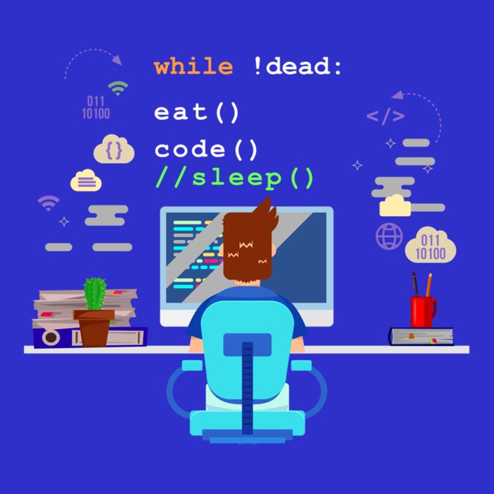 Eat Sleep Code Computer Science Programming Cute Gift V-Neck T-Shirt