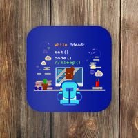Eat Sleep Code Computer Science Programming Cute Gift Coaster