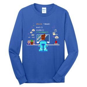 Eat Sleep Code Computer Science Programming Cute Gift Tall Long Sleeve T-Shirt