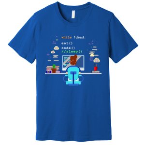 Eat Sleep Code Computer Science Programming Cute Gift Premium T-Shirt