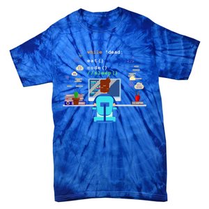 Eat Sleep Code Computer Science Programming Cute Gift Tie-Dye T-Shirt