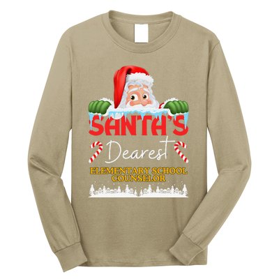 Elementary School Counselor Christmas Job Work Profession Long Sleeve Shirt