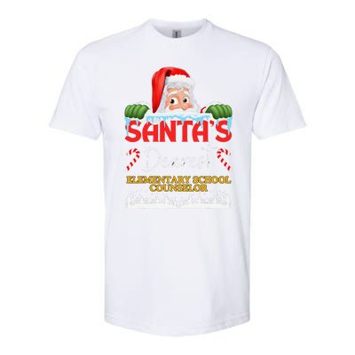 Elementary School Counselor Christmas Job Work Profession Softstyle CVC T-Shirt