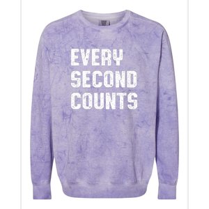 Every Second Counts Colorblast Crewneck Sweatshirt