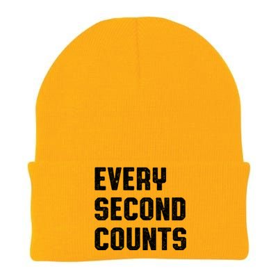 Every Second Counts Knit Cap Winter Beanie