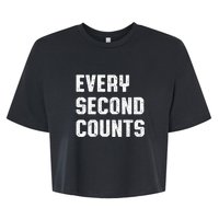 Every Second Counts Bella+Canvas Jersey Crop Tee