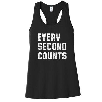 Every Second Counts Women's Racerback Tank