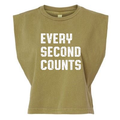 Every Second Counts Garment-Dyed Women's Muscle Tee